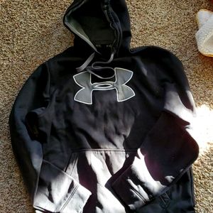 Mens med Under Armour Black Hoodie Black